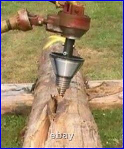 Log wood and stump splitter THE ORIGINAL 300 TON ATOM SPLITTER auger screw type