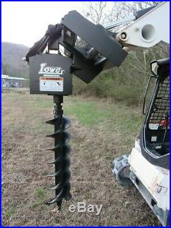 Lowe 1650 Hex Auger Drive Attachment with 12 Wide Bit Fits Skid Steer Loader