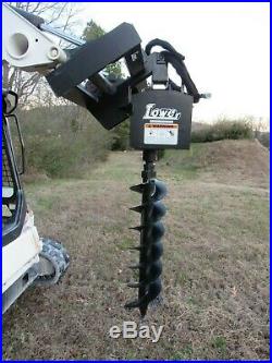 Lowe 1650 Hex Auger Drive Attachment with 18 Wide Bit Fits Skid Steer Loader
