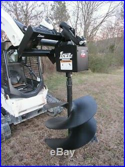 Lowe 1650 Hex Auger Drive Attachment with 24 Wide Bit Fits Skid Steer Loader