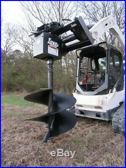 Lowe 1650 Hex Auger Drive Attachment with 24 Wide Bit Fits Skid Steer Loader