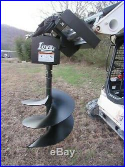 Lowe 1650 Hex Auger Drive Attachment with 30 Wide Bit Fits Skid Steer Loader