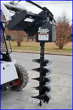 Lowe 750 Classic Hex Auger Drive Digger with 18 Wide Bit Fits Skid Steer Loader