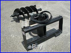 Lowe BP-210 Hex Auger Drive with 18 Auger Bit Fits Skid Steer Loader, Planetary