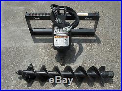 Lowe BP-210 Round Auger Drive with 6 Auger Bit Fits Skid Steer Loader Planetary