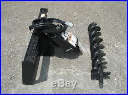 Lowe BP-210 Round Auger Drive with 6 Auger Bit Fits Skid Steer Loader Planetary