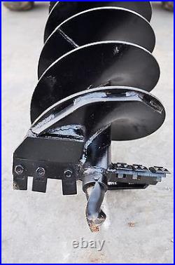 Lowe SQ-15H Skid Steer Auger Bit 15 Diameter, 2 Hex Collar, 48 Tall