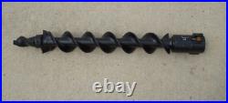 Lowe SQ-4-3 Skid Steer Auger Bit 4 Wide, 2 Hex Collar Shaft, 36 Tall