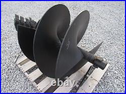 Lowe Skid Steer Tree Auger Bit 36 Diameter 2 9/16'' Round Shaft Collar 48 Tall