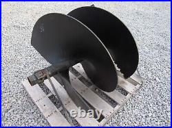 Lowe Skid Steer Tree Auger Bit 36 Diameter 2 9/16'' Round Shaft Collar 48 Tall