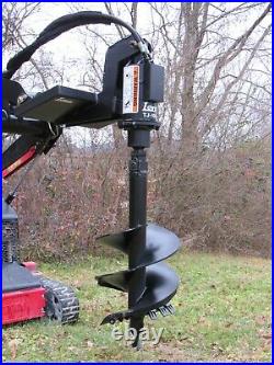Lowe TJ-100 Hex Auger Drive with 18 Wide Bit Attachment Fits Mini Skid Steer