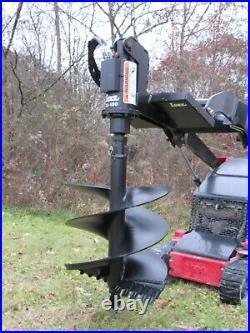 Lowe TJ-100 Hex Auger Drive with 24 Wide Bit Attachment Fits Mini Skid Steer