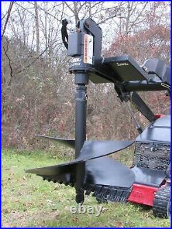 Lowe TJ-100 Hex Auger Drive with 30 Wide Bit Attachment Fits Mini Skid Steer