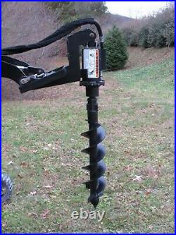 Lowe TJ-100 Hex Auger Drive with 4 Wide Bit Attachment Fits Mini Skid Steer