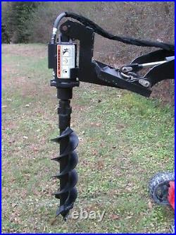 Lowe TJ-100 Hex Auger Drive with 9 Wide Bit Attachment Fits Mini Skid Steer