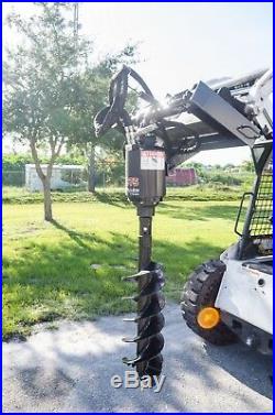 McMillen X1975 Skid Steer Auger Package with12 Rock Ripper Bit by Pengo, 2 Hex