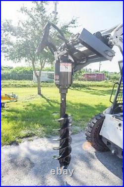 McMillen X1975 Skid Steer Auger Package with12 Rock Ripper Bit by Pengo, 2 Hex