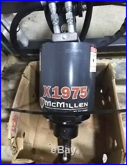 Mcmillen X1975 Skid Steer Track Loader 2 Hex Planetary Drive Auger 36 Max Bit