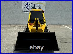 Mini Skid Steer Diesel Track Loader Stand On 25HP Perkins Warranty with Upgrades