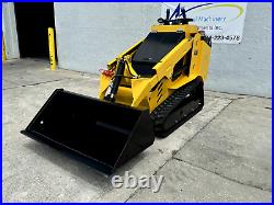 Mini Skid Steer Diesel Track Loader Stand On 25HP Perkins Warranty with Upgrades