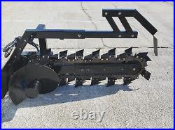 Mini Skid Steer Trencher Ditch Digger Attachment 36 Depth 4 Width Toro Dingo