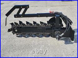 Mini Skid Steer Trencher Ditch Digger Attachment 36 Depth 4 Width Toro Dingo