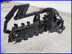 Mini Skid Steer Trencher Ditch Digger Attachment 36 Depth 4 Width Toro Dingo