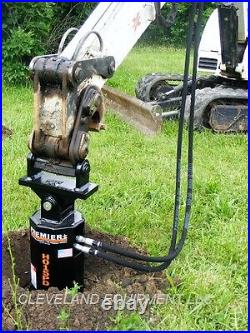 NEW PREMIER H015PD EXCAVATOR AUGER DRIVE ATTACHMENT with BOBCAT X-CHANGE MOUNT