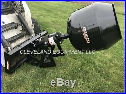 NEW PREMIER MD18 SKID STEER AUGER DRIVE ATTACHMENT with CONCRETE CEMENT MIXER BOWL