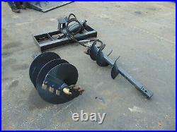 New 2022 Skid Steer Universal Auger With 2 Bits 10 & 18 Post Hole Digger Drill