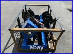 New Agrotk SSECAG-Y Skid Steer Auger Attachment with 3 bits, 6, 12, 14