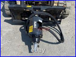 New Bobcat 20ph Auger Drive Unit For Skid Steers, Ssl Quick Attach, Fits Many