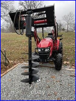 New Heavy Duty JCT Skid Steer Tractor Auger Digger Attachment with 12 & 18 Bits