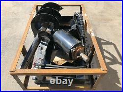 New Mower King SSECAG-Y Skid Steer Auger Attachment with 14 Drill Bit