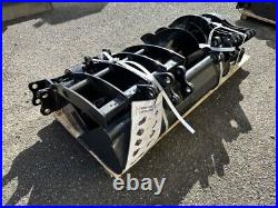 New Pallet of 10 Mini Excavator Attachments 1-2 tons. Grapple, rake, buckets, auger