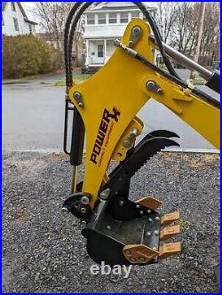 New Power X 13.5HP Mini Excavator Backhoe Digger Tractor