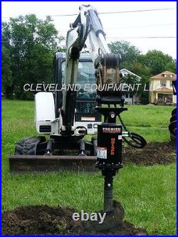 New Premier H019 Hydraulic Auger Drive Attachment Cat 304/305 Excavator Mount