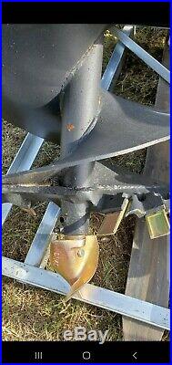 New Skid Steer Hydraulic Auger Post Hole Digger 9 + 12 + 18 Bits Skidsteer