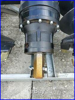 New Skid Steer Hydraulic Auger Post Hole Digger 9 + 12 + 18 Bits Skidsteer