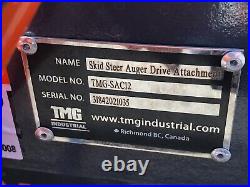 New TMG SAG12 Skid Steer Auger Drive with 12 Bit
