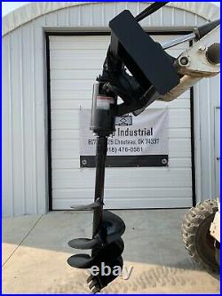 New Wolverine Skid Steer Hydraulic Auger Attachment Post Hole Digger Bobcat CAT
