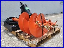 Raytree Skid Steer 3 bit Auger Attachment & Mini Articulating Stump Grinder