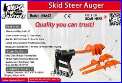 Raytree Skid Steer 3 bit Auger Attachment & Mini Articulating Stump Grinder