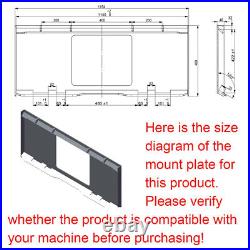 Skid Post Hole Auger Drive Attachment 12 Diameter Auger 46 Drilling Depth