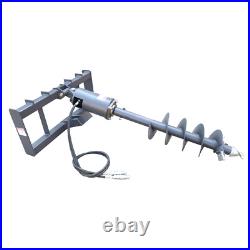 Skid Post Hole Auger Drive Attachment 12 Diameter Auger 46 Drilling Depth