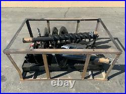 Skid Steer Auger Attachment with 3 bits, 8, 12, 14