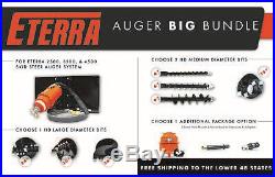 Skid Steer Auger Big Bundle Save Bundles! Contractor's Package Eterra 4500