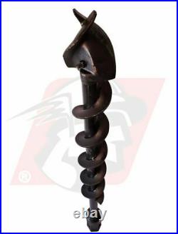 Skid Steer Auger Bit 4 Diameter Dirt and Clay Fits 2 Hex Auger High Quality