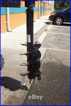 Skid Steer Auger Bit 9 x 3' For Mini Loaders, McMillen Fits All Round Drives