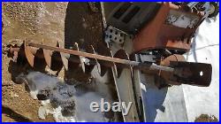 Skid Steer Auger Bore Earthwork Drill Bit Auxiliary Hydraulic Attachment 3 POINT